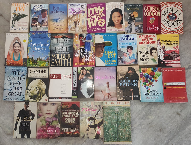 Mixed Lot of General Fiction Books for Adults | Lot of 30 Books