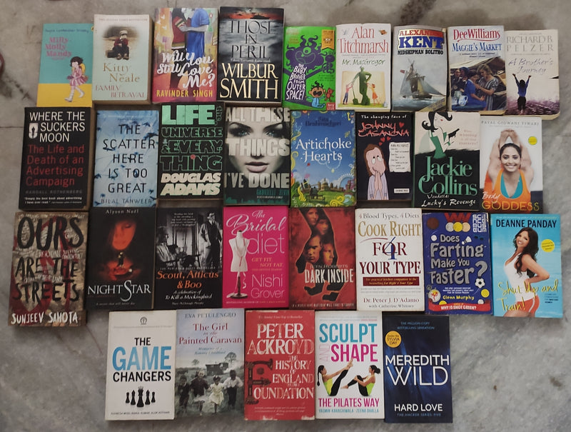Mixed Lot of General Fiction Books for Adults | Lot of 30 Books