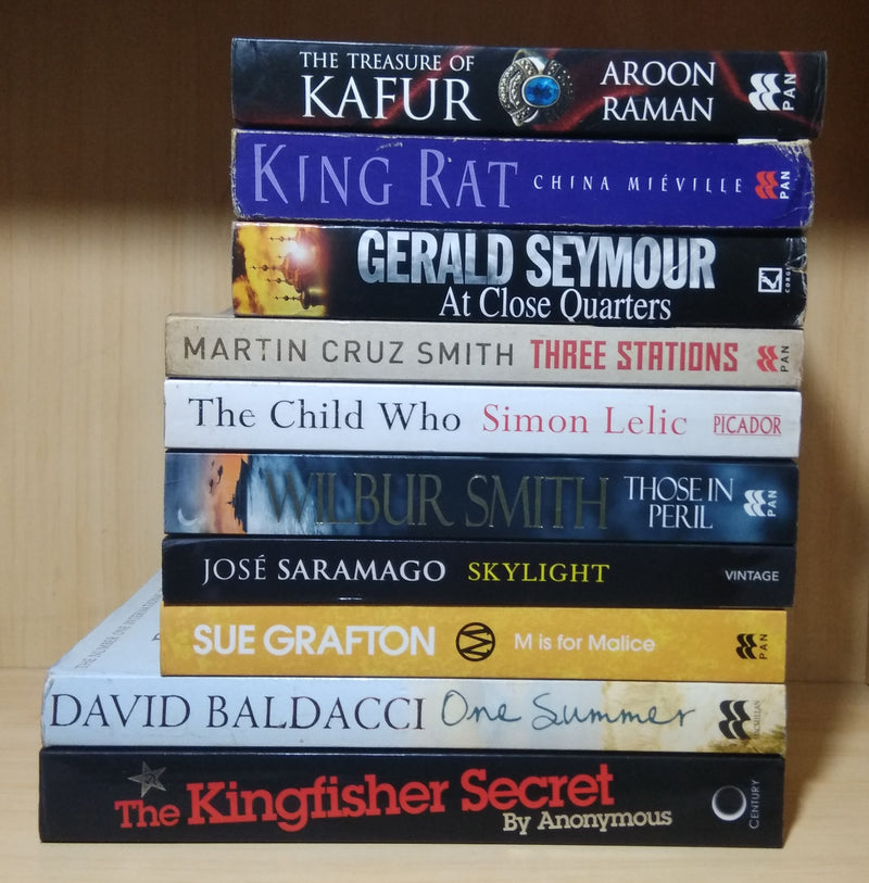 Thriller Mystery Suspense Fiction | Pack of 10 Books | Free Shipping | Free Bookmarks