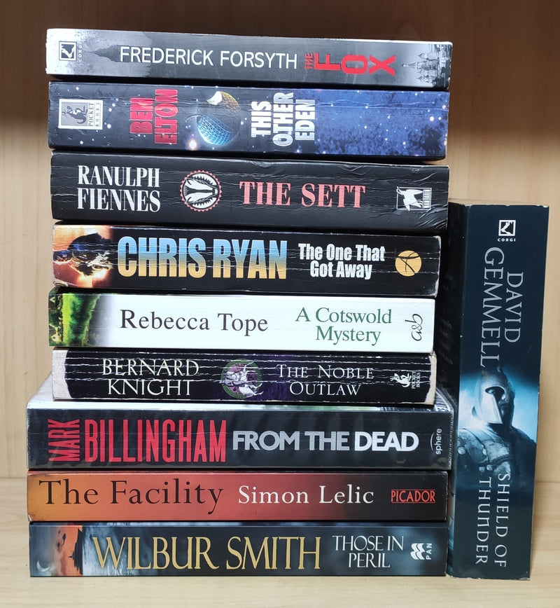 Thriller Mystery Suspense Fiction | Pack of 10 Books | Free Shipping | Free Bookmarks
