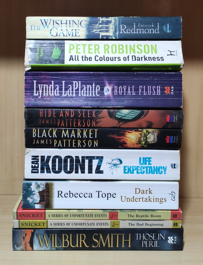 Thriller Mystery Suspense Fiction | Pack of 10 Books | Free Shipping | Free Bookmarks