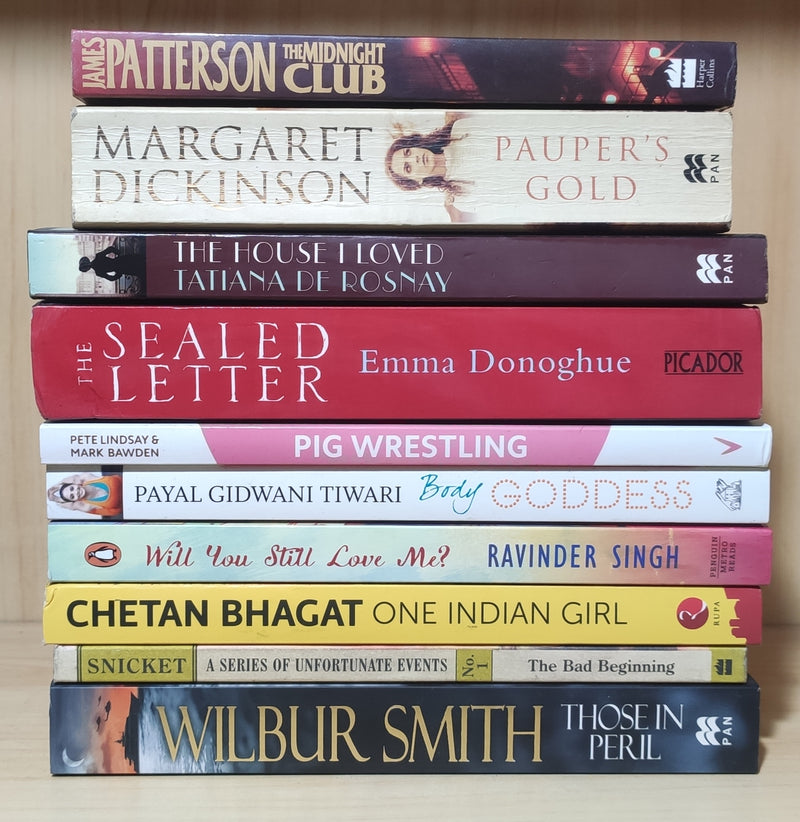Mix of 4 Genres Books Lot | Free Shipping & Bookmarks
