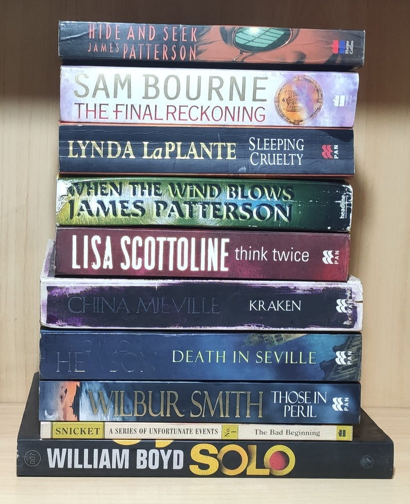 Thriller Mystery Suspense Fiction | Pack of 10 Books | Free Shipping | Free Bookmarks