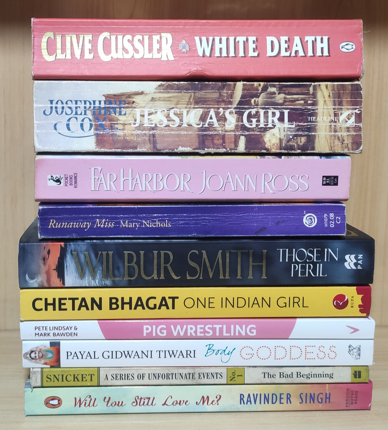 Mix of 4 Genres Books Lot | Free Shipping & Bookmarks