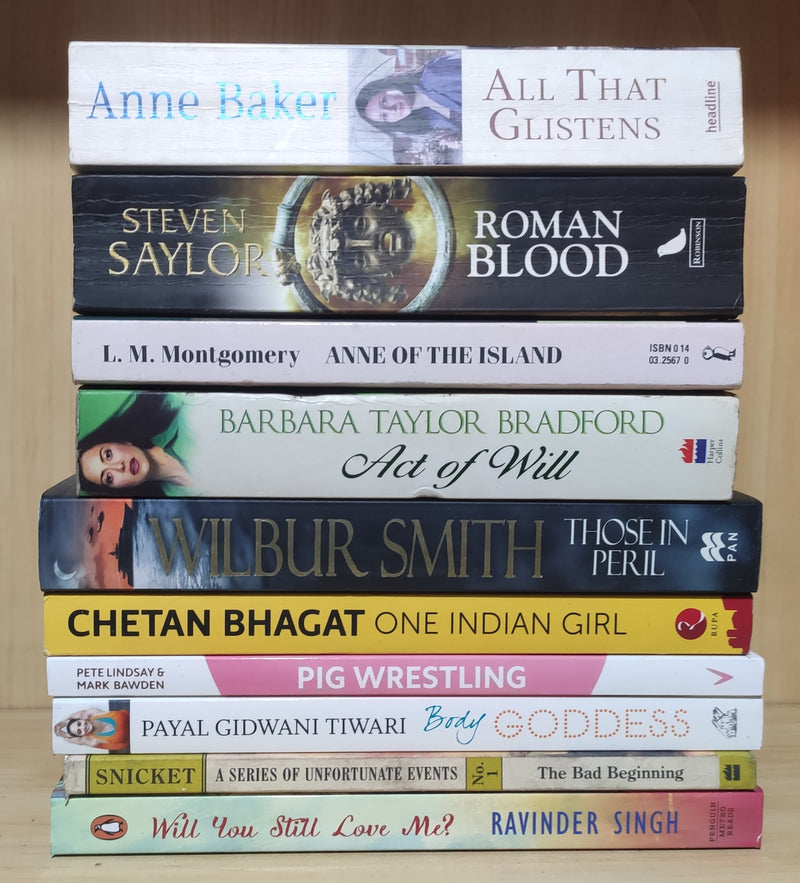 Mix of 4 Genres Books Lot | Free Shipping & Bookmarks