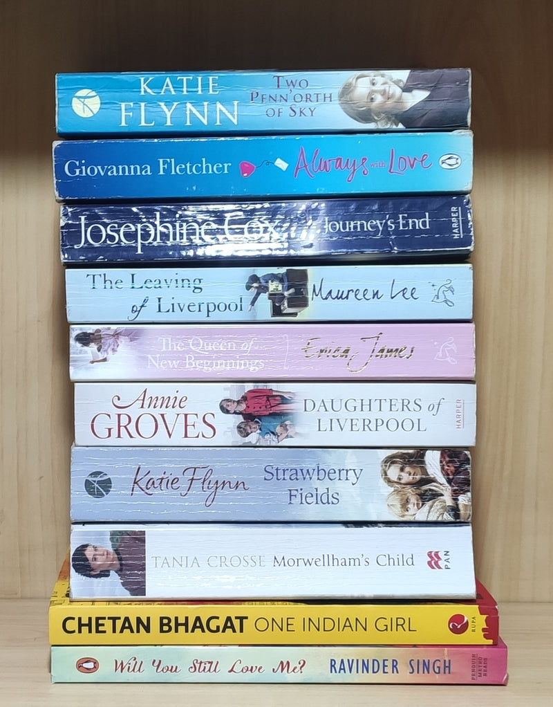 Love &  Romance Fiction 10 Books Set | Free Shipping | Free Bookmarks