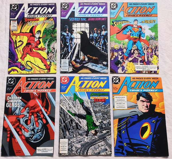 Superman Action Comics Weekly 48 Page| Set of 6 Comics | DC Comics