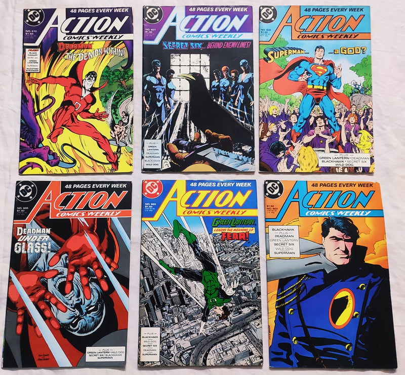 Superman Action Comics Weekly 48 Page| Set of 6 Comics | DC Comics