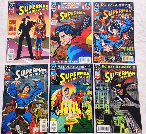 Superman The Man of Steel | Original US Print Comics | Set of 6 DC Comics