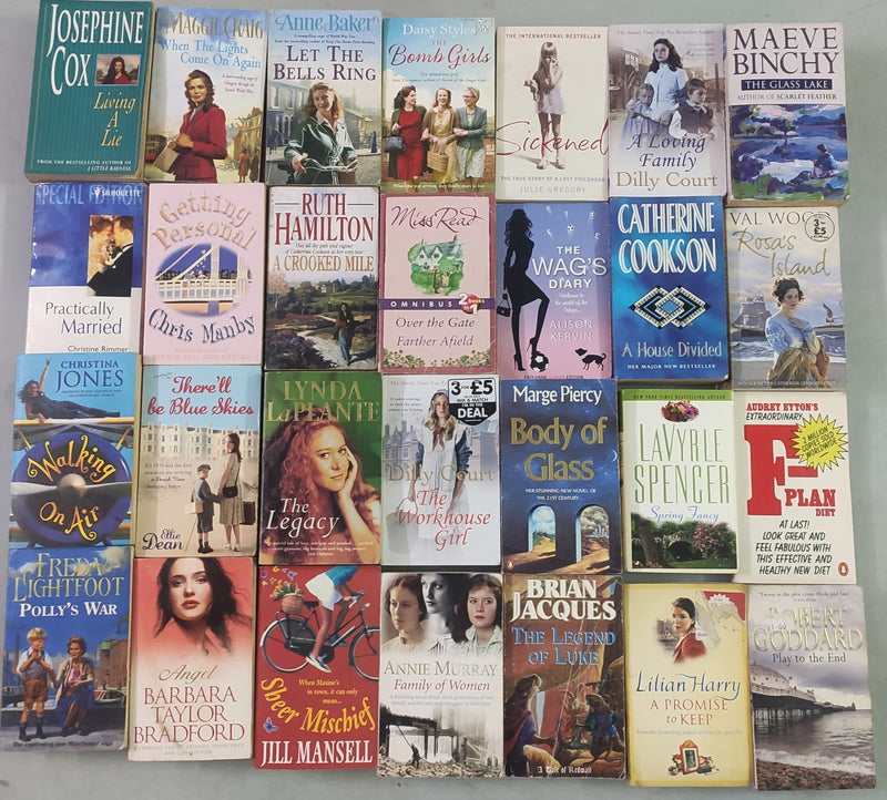 Mixed Lot of General Fiction Books for Adults | Lot of 30 Books