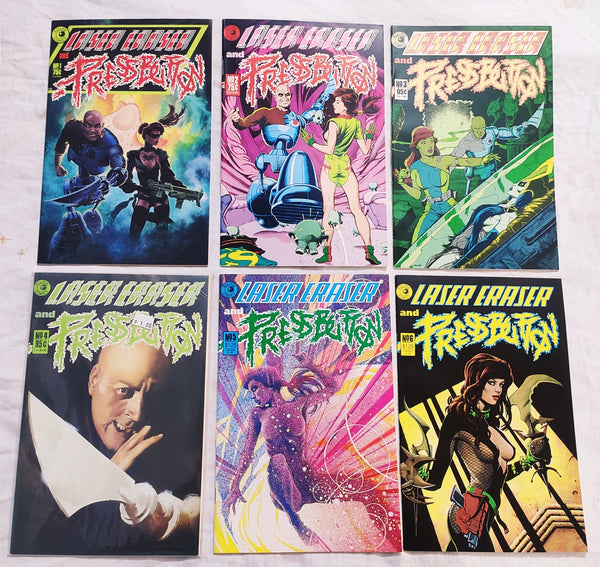 Eclipse Comics Laser Eraser and Pressoutton #1-6 and One Special Issue