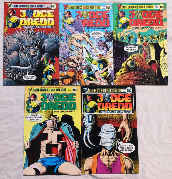 Eagle Comics Judge Dreed Comics Complete #1-5