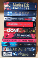 Thriller Mystery Suspense Fiction | Pack of 10 Books | Free Shipping | Free Bookmarks