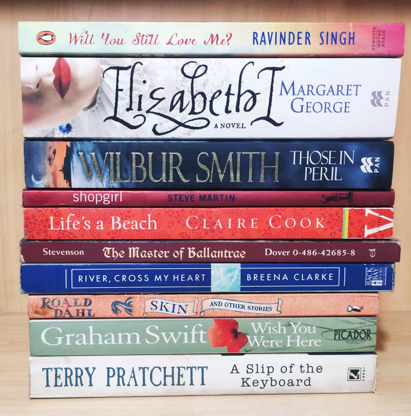Pack of 10 Mixed Fiction Books | Good Condition | Free 5 Bookmarks | Free Shipping
