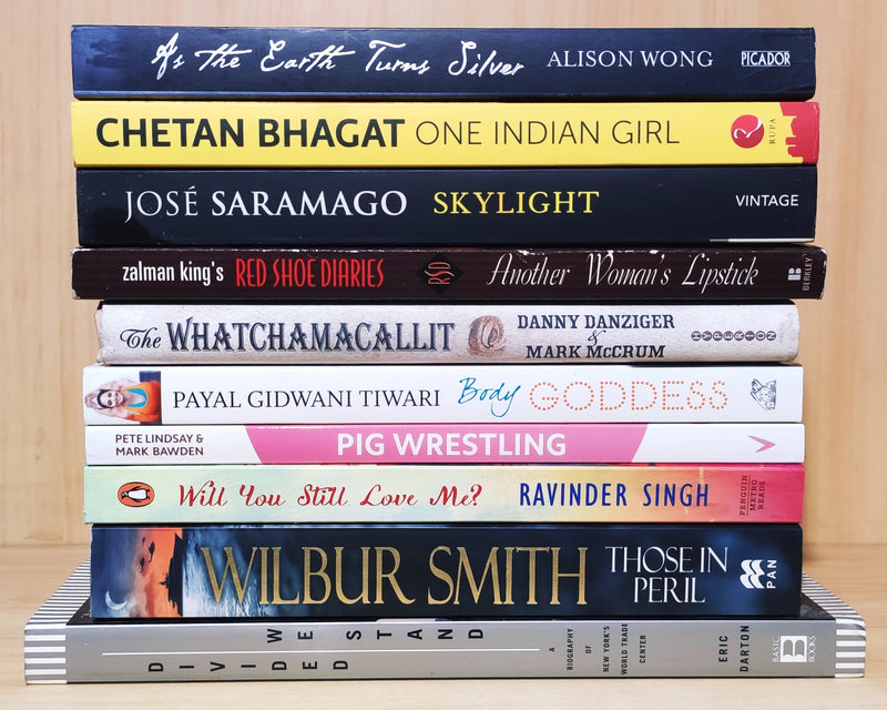 Mix Genres Books Lot | Pack of 10 Books | Free Shipping & Bookmarks
