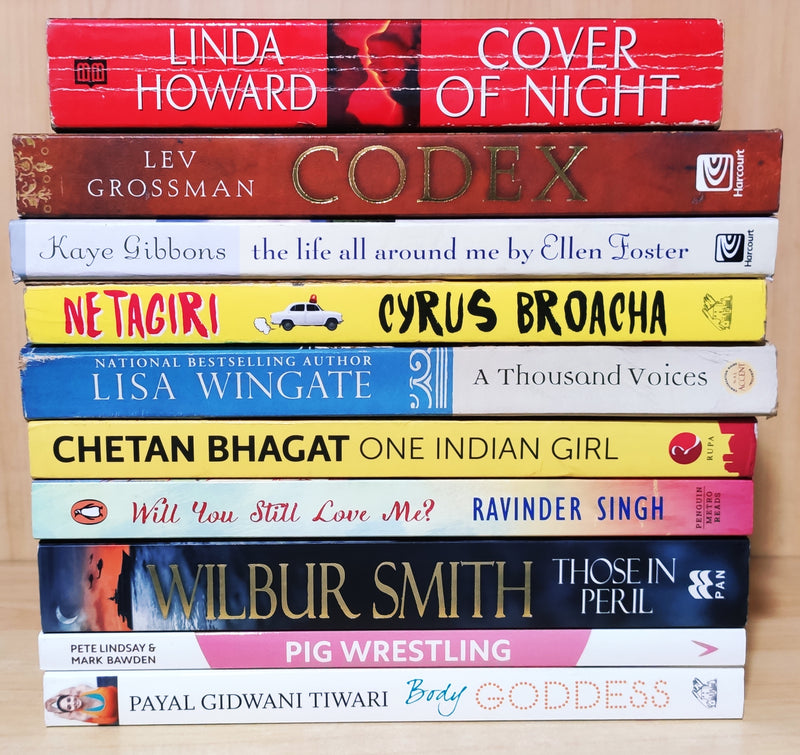 Mix Genres Books Lot | Pack of 10 Books | Free Shipping & Bookmarks