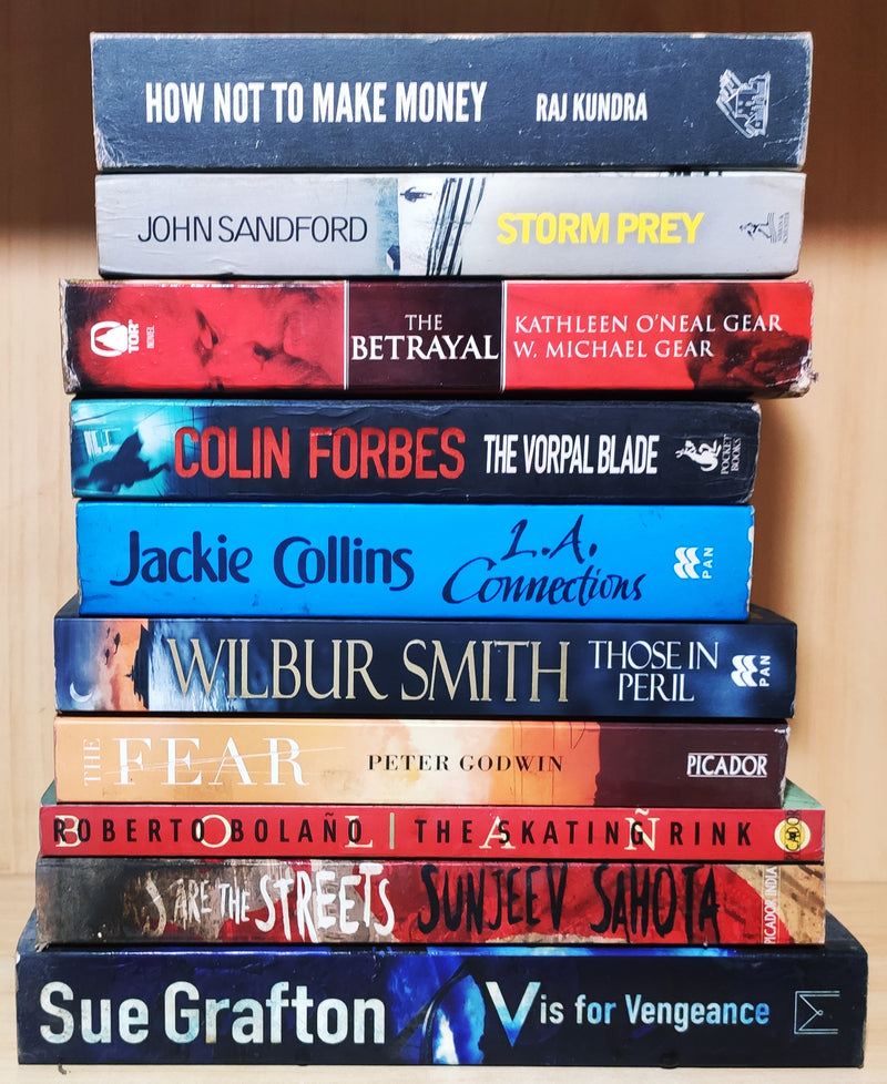 Thriller Mystery Suspense Fiction | Pack of 10 Books | Free Shipping | Free Bookmarks