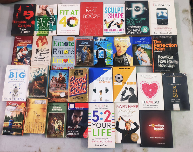 Mixed Lot of General Fiction Books for Adults | Lot of 30 Books