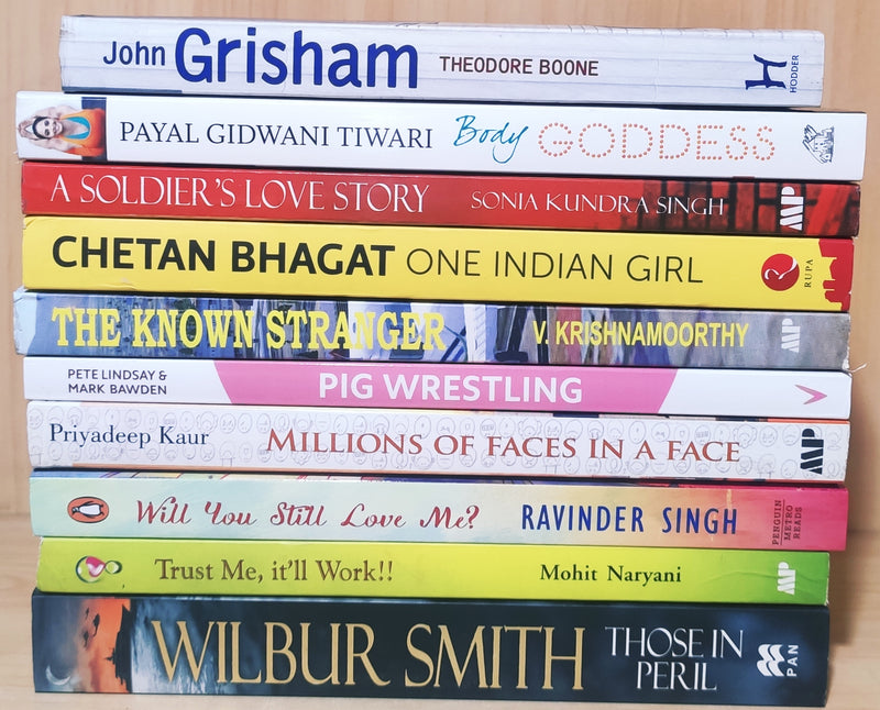 Mix Genres Books Lot | Pack of 10 Books | Free Shipping & Bookmarks
