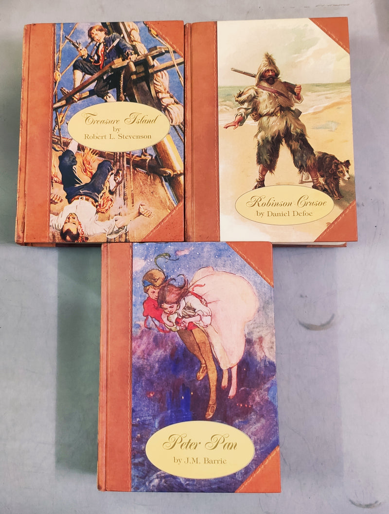 Collector's Classic Edition | Hardbound | Treasure Island, Peter Pan, Robinson Crusoe | Condition: Like New | FREE Bookmarks