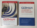 Language Learning | Living Language German | Learn in 4 Simple Steps | Set of 2 Books | Condition: Good | German Learning Guide and Dictionary