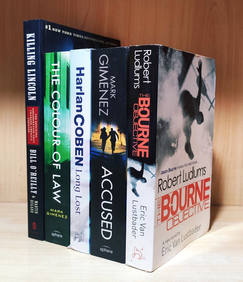 Thriller Mystery & Suspense Novels | Set of 5 Books | Condition: New | FREE Shipping & Bookmarks