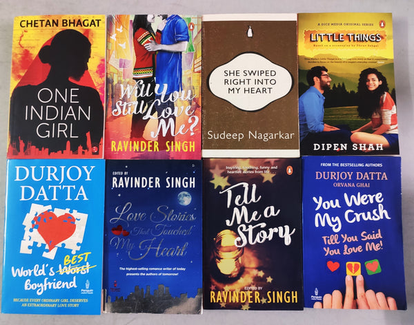 Bestselling Indian Authors Combo | Set of 8 Books | Condition: Like New | FREE Delivery & Bookmarks