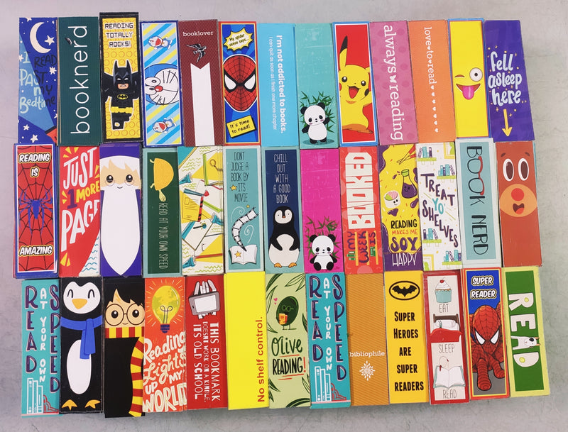 Set of 40 Bookmarks | All Different Designs | FREE Delivery