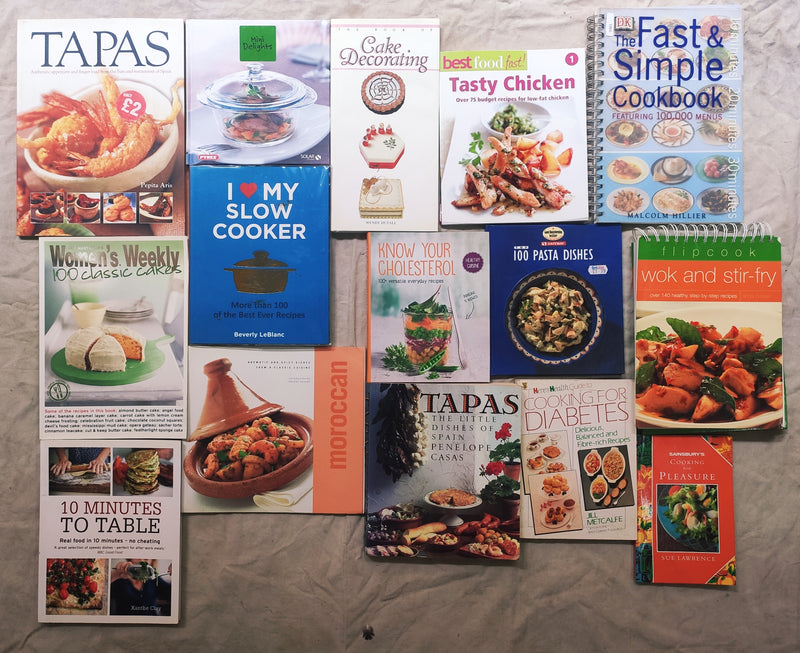 International Cookbooks | Lot of 15 Books | FREE Delivery & Bookmarks