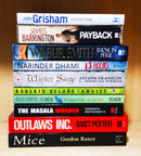 Thriller Mystery Suspense Fiction | Pack of 10 Books | Free Shipping | Free Bookmarks