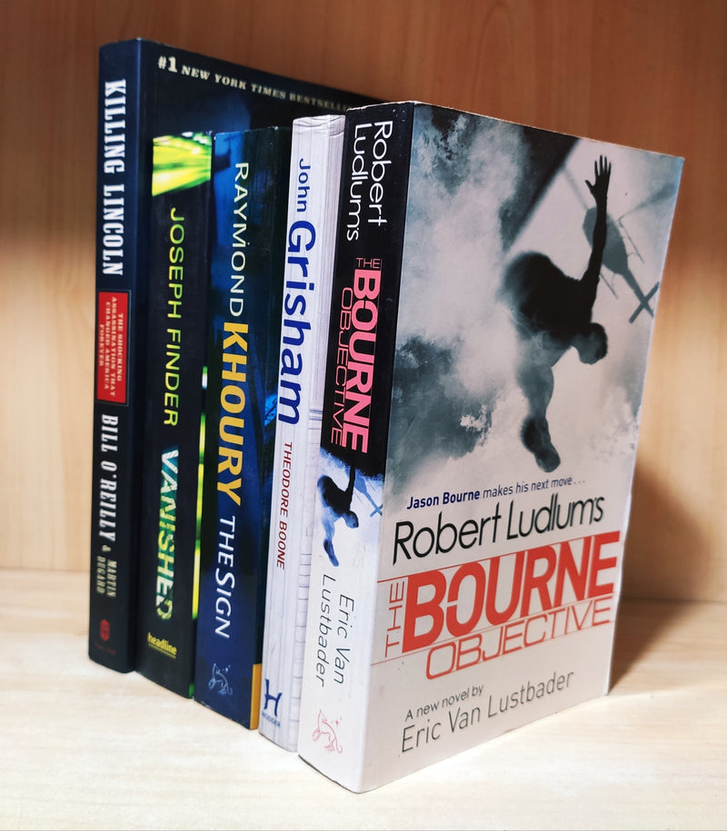 Thriller Mystery & Suspense Novels | Set of 5 Books | Condition: New | FREE Shipping & Bookmarks