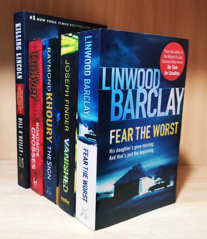 Thriller Mystery & Suspense Novels | Set of 5 Books | Condition: New | FREE Shipping & Bookmarks