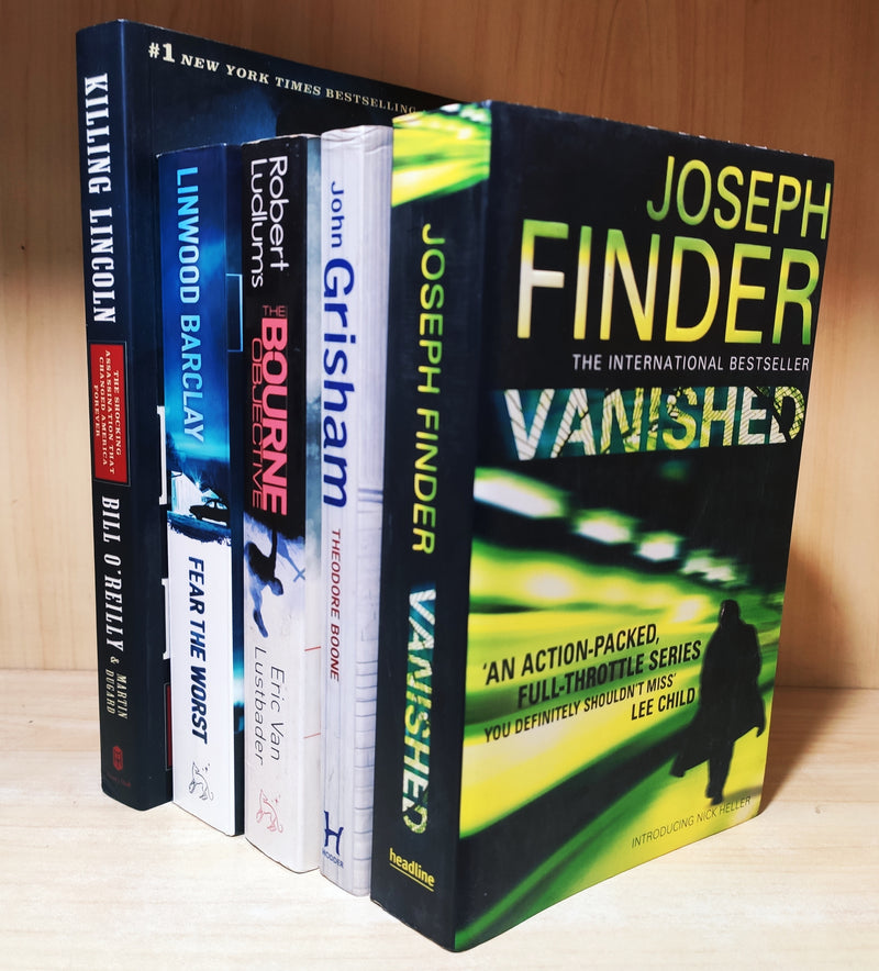 Thriller Mystery & Suspense Novels | Set of 5 Books | Condition: New | FREE Shipping & Bookmarks