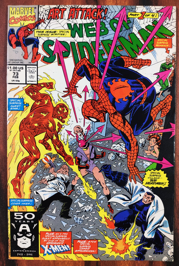 Spiderman | Old-Vintage 1990s Comic Books by DC & Marvel | Condition: Good