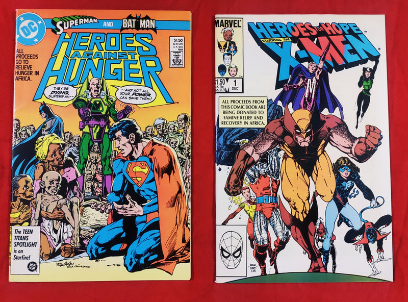 Batman Superman Heroes Against Hunger by Dc & Marvel