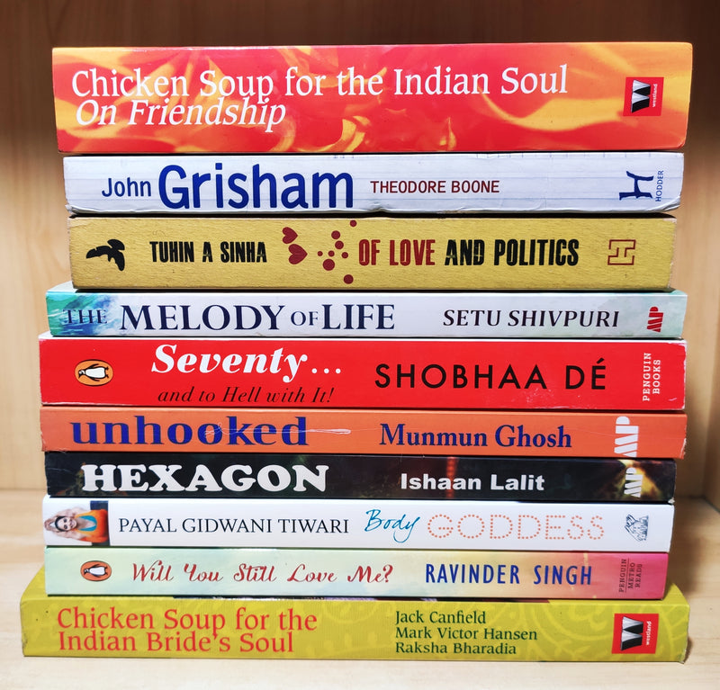 (Brand New) Set of 10 Books | Mixed Genres | Condition: New | FREE Delivery & Bookmarks