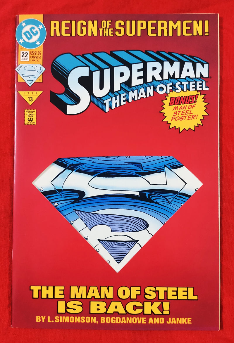 Superman (FREE POSTER) | DC & Marvel Original Comics from USA | Condition: Very Good