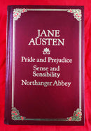 Jane Austen | Leather Bound Edition | Omnibus Edition | Contains 3 Complete Novels | Collector's Edition