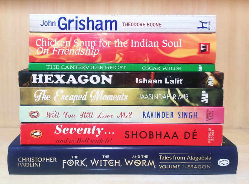 Mixed Genres | Lot of 8 Books | Free Shipping & Bookmarks