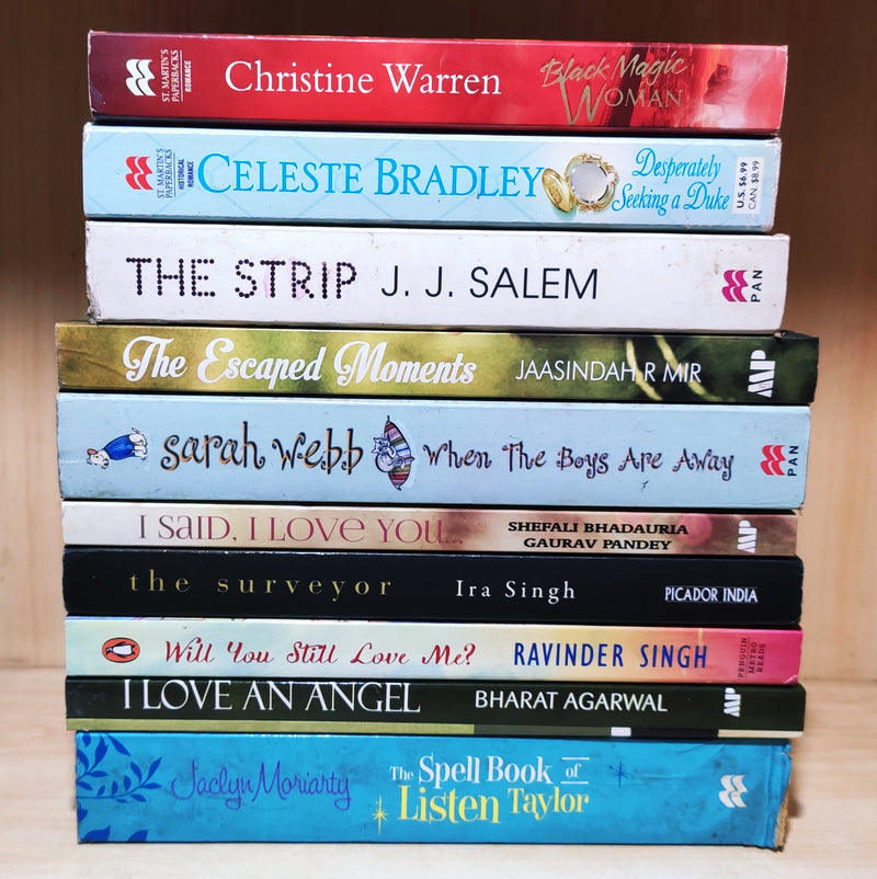 Love &  Romance Fiction 10 Books Set | Free Shipping | Free Bookmarks