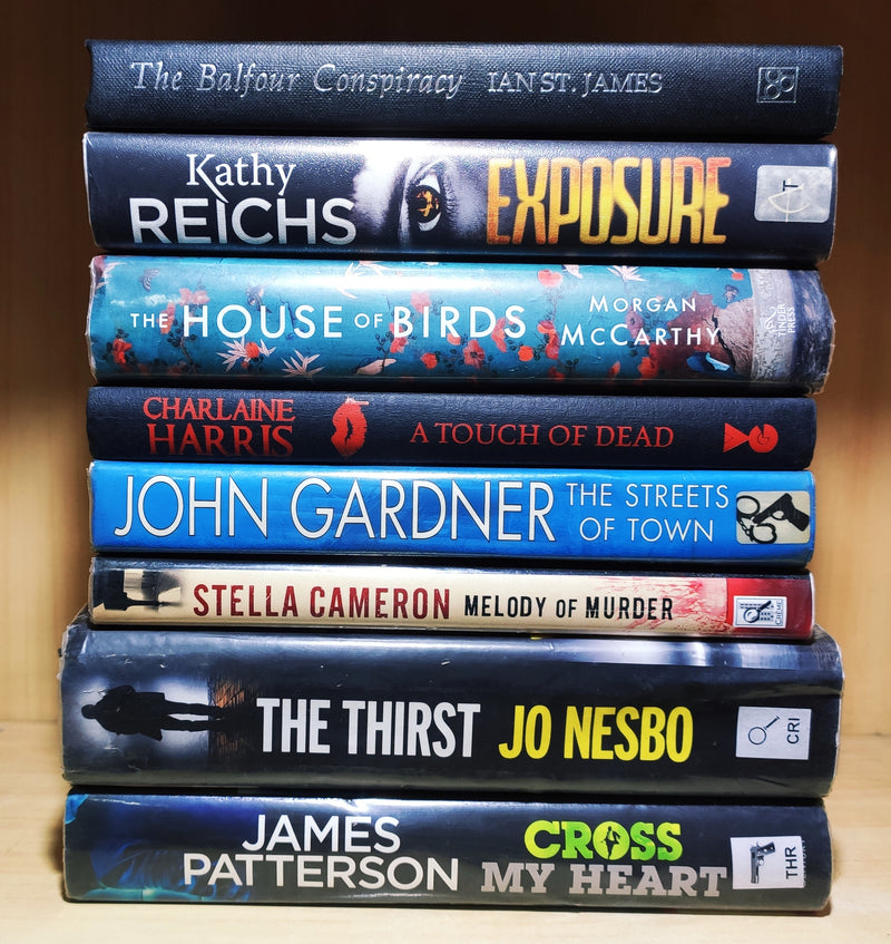 (Hardbound) Crime & Thriller Mystery Fiction by Foreign Author | Lot of 8 Books | FREE Delivery & Bookmarks
