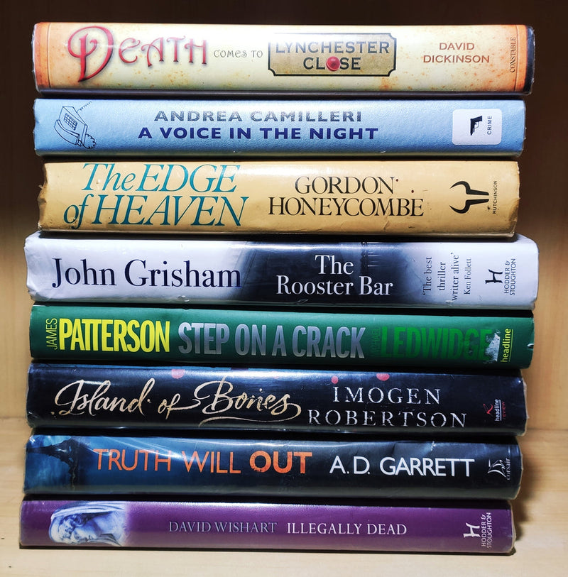 Big Box Sale | 10 Kg Box Full of Hardcover International Mystery & Thriller Books | Contains 15-20 Assorted Thriller Books | Free 15 Bookmarks