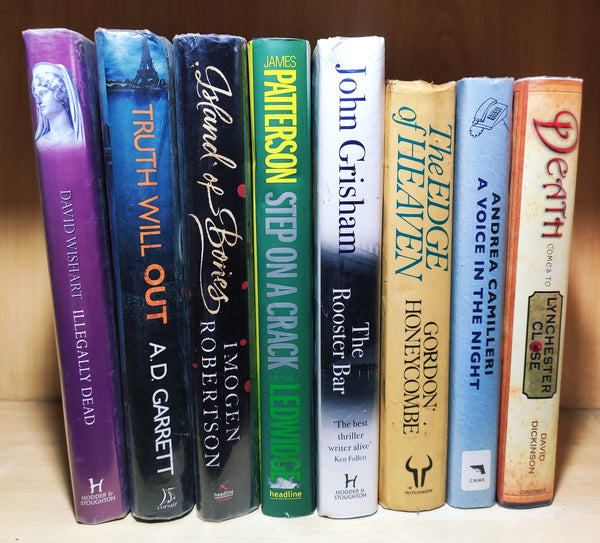 (Hardbound) Crime & Thriller Mystery Fiction by Foreign Author | Lot of 8 Books | FREE Delivery & Bookmarks