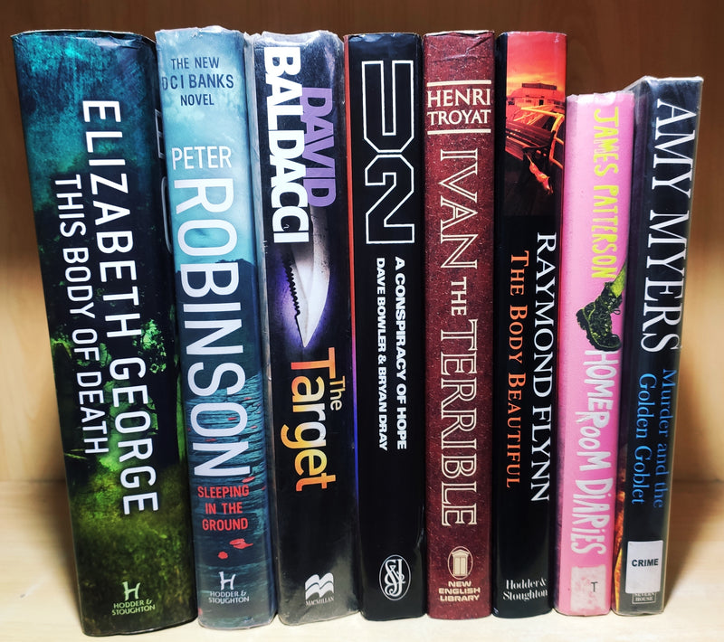 (Hardbound) Crime & Thriller Mystery Fiction by Foreign Author | Lot of 8 Books | FREE Delivery & Bookmarks