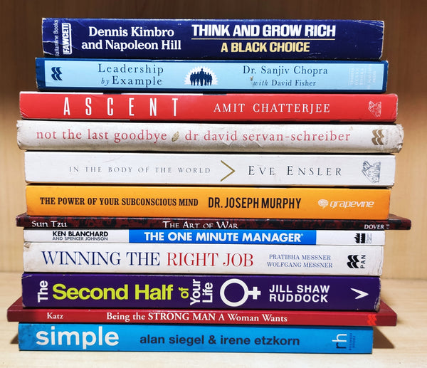 Self Help Non Fiction Books | Set of 12 Books | Condition: Used Good