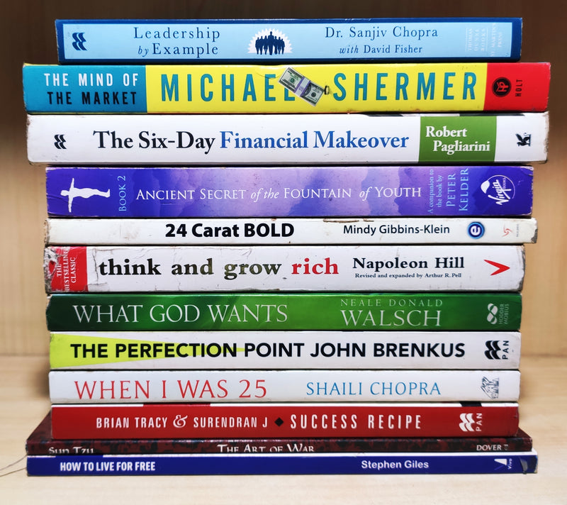 Self Help Non Fiction Books | Set of 12 Books | Condition: Used Good