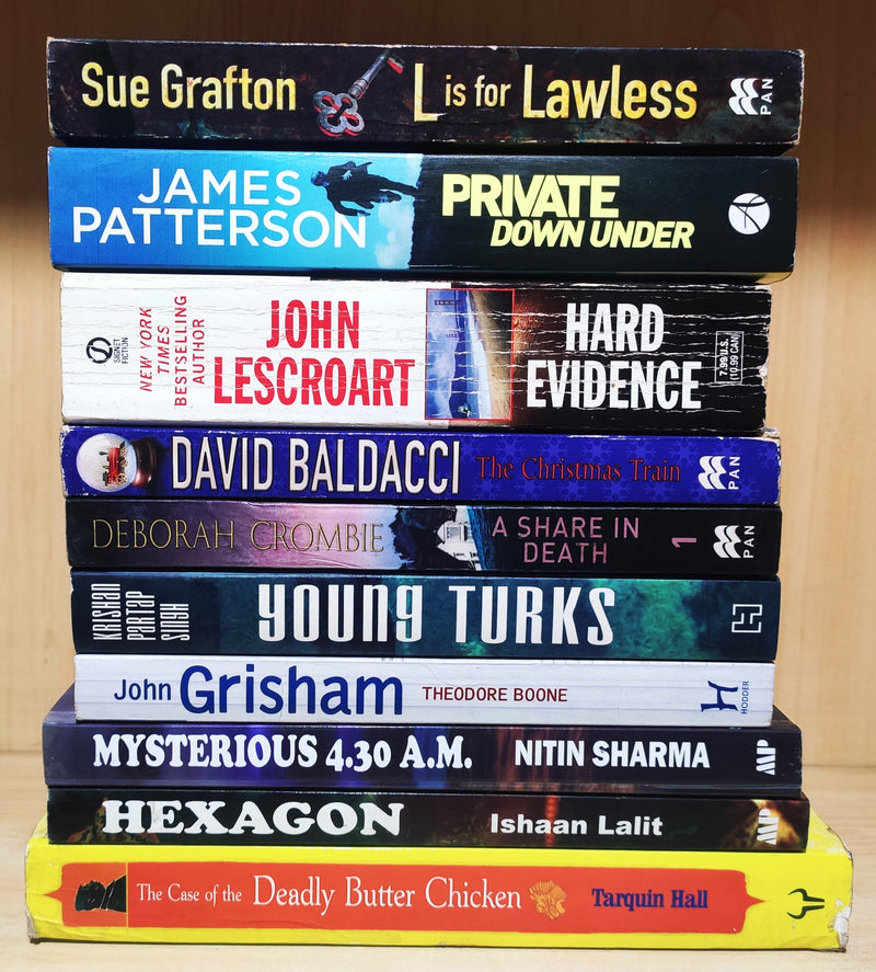 Crime & Thriller by Bestselling Foreign Authors | Pack of 10 Books | FREE Delivery & Bookmarks
