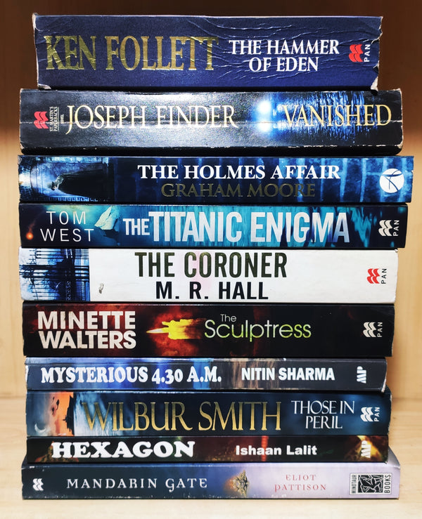 Crime & Thriller by Bestselling Foreign Authors | Pack of 10 Books | FREE Delivery & Bookmarks