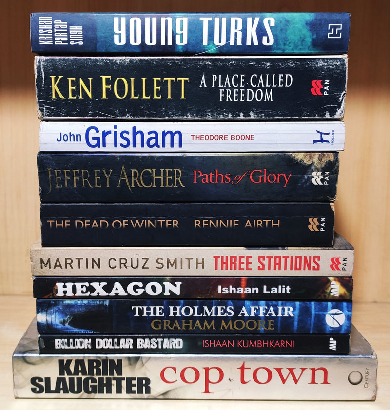 Crime & Thriller by Bestselling Foreign Authors | Pack of 10 Books | FREE Delivery & Bookmarks