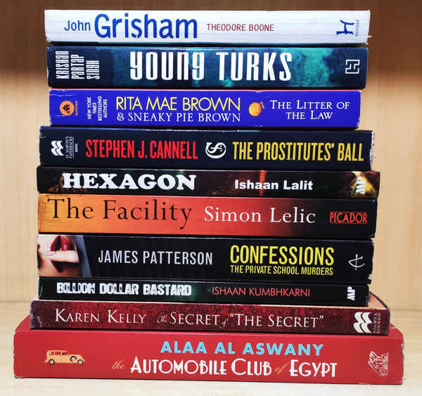 Crime & Thriller by Bestselling Foreign Authors | Pack of 10 Books | FREE Delivery & Bookmarks